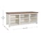 Flash Furniture Kilead Farmhouse TV Stand for up to 80in. Engineered Wood Console w/Open Storage, White w/Walnt Top GC-MBLK66-WH-GG - alternate 10